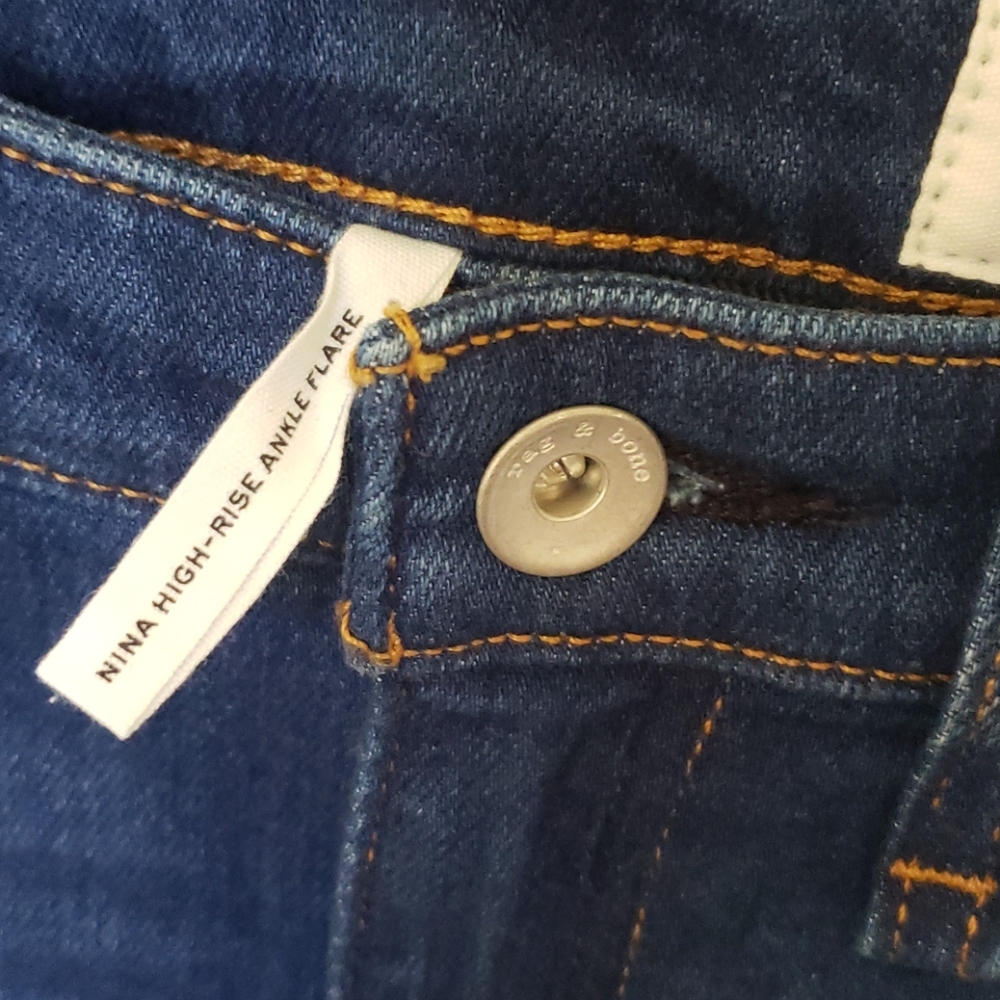 NEW Rag & Bone Nina High-Rise Ankle Flare Jeans - Picture 13 of 17